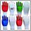 China famous Cotton 10 G rubber coated work safety gloves for Industria