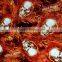 New Product Dazzle Graphic No.DGLGD049 3D Flaming Skull Water Transfer Printing Film Hydrographics Film Transfer