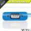 Vision new product for 2016 support win 7/8 blue 15cm USB 3.0 to VGA adapter