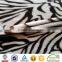 Velour Fabric Black Dot Printed Pv Plush Fabric