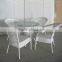 aluminum outdoor furniture comfortable handmade rattan wicker balcony set YPS005
