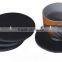 Round natural slate wine cup coaster with carved image