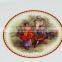 ceramic dinner plate, porcelain food divider plate, food divider plate