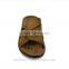 Fashion design men leather slippers factory wholesale