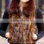 women elegant mink fur vest with fur collar