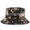 Factory manufacture direct selling floral print roll up bucket hat wholesale