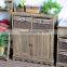 Antique handmade living room furniture short cabinet racks