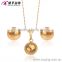 china factory hemisphere design earrings and pendant necklace costume jewellry sets