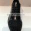 glitter shoes with leather casual tie shoes for women