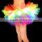 children dance wear rainbow led tutu fancy dress tutu skirts led light pettiskirt tutu skirt