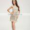 Sequin dress Fashion Elegant Beige Paillette sequin Beading dress Evening sequin Dress heavy beaded evening dresses