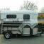 2 horses straight load trailer with horse fence