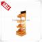 Professional led showcase pine wood wine shelf