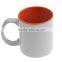 11oz inner color cup colorful inside ceramic mug for sublimation