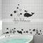 customized printing bathroom waterproof wall sticker