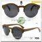Hot Sale! New Round Fashion Style Handmade Wooden Sunglasses CE FDA UV400 TAC Polarized