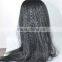 roots color italian yaki synthetic hair full lace wig N190