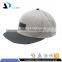 High quality flat brim 100% cotton plastic buckle gray colour custom embossed waterproof snapback