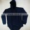 Extended Rounded Bottom Hoodie with Side Gold zips