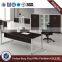 Manager office table melamine top metal base executive desk(HX-NT3113)