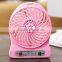 3 speed control portable electric led mini USB desk fan for student