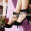 black sandals sexy chain high heel PH2269