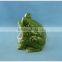 Ceramic frog garden decoration pot, pottery garden flower pot