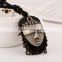 custom new popular fashion leather necklace pendant