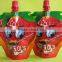 Full automatic jelly spout pouch packing machine / liquid stand up pouch with spout