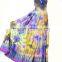 HIPPIE BOHO thai tie dye color block patchwork rayon knot women beach maxi long DRESS summer