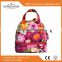 New design bright fashion side by side litht Cotton Quilted Girls Meal Bag