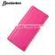 Bostanten brand woman leather wallet evening clutches rose red