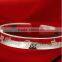 New arrivals vogue love silver plated wide bangle costume jewelry fashion bracelets for women jewellery wholesale