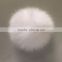 10CM wholesale fox fur pom poms fox fur balls for hats fox pom pom with/without keychain