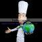 1/6 scale resin cartoon figure, chief figure, restaurant decor figure