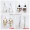 Luxury style gold pearl dangling earring