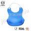 Necklace Waterproof Soft Silicone Baby Bib With Food Pocket Cool&Easy Clean