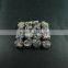 10mm rainbow black plated druzy quartz irregular surface round stone cabochon for DIY earrings,rings supplies 4110091