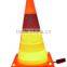 led collapsible traffic cone ,led safety cone ,rechargeable led cone