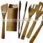 Mao bamboo made utensils set with hole spoon and rice spoon