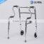 CE FDA approved aluminum foldable walking frame elderly rollator walker