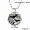 2016 Halloween hot sale Amazon silver chian photo jewelry glowing pendant bat necklace