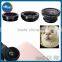 new 3 In 1 Wide angle Macro Fisheye Lens For Mobile Phone