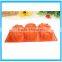 FDA 6PCS Silicone Flower Cake Mold Flower Silicone Backing Mould