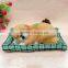 animals sleeping toy puppy fake fur breathing dog