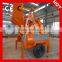 350L per batch diesel small concrete mixer with wire tipping