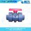 MZL 2 inch pvc union ball valve, blue colour blue handle upvc double union ball valve and accessories