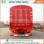 Factory price steel cage cargo fence trailer for grain transportation drop side flatbed stake cargo semi trailer