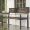 rustic wooden bench