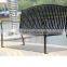 hot dipped galvanised outdoor steel park bench